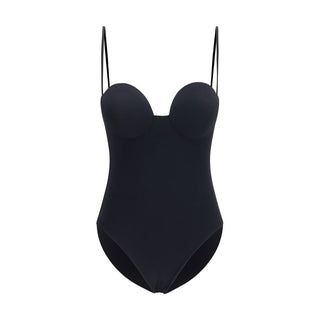 Black Polyamide One-Piece Swimsuit