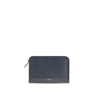 Blue Calf Leather Bos Taurus Clutch Bag