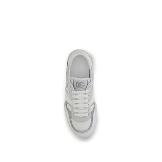 White Calf Leather Bos Taurus Low Top Sneakers