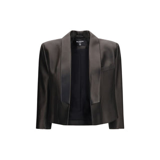 Chaqueta de cuero negra de cordero Ovis Aries Aries