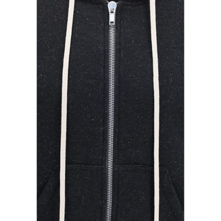 Black Cotton Sweatshirt