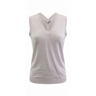 Pink Linen Women Tank