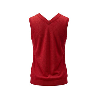 Camiseta de lino roja para mujer