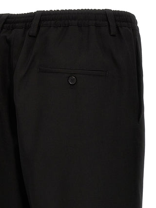 Pantalones cortos de lana virgen negra