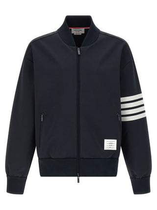 Blue Viscose Bomber