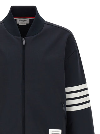 Blue Viscose Bomber