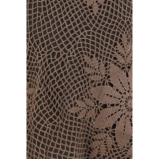 Blusa marrón de algodón