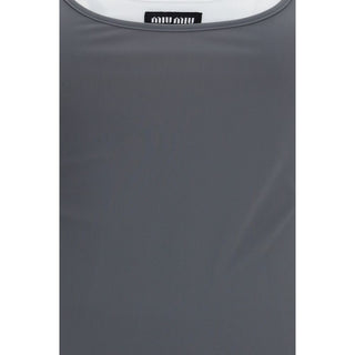 Gray Recycled Polyamide Casual Dress