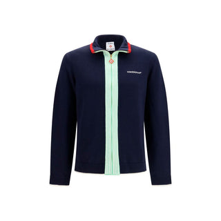 Chaqueta larga de lana azul Oves Aries