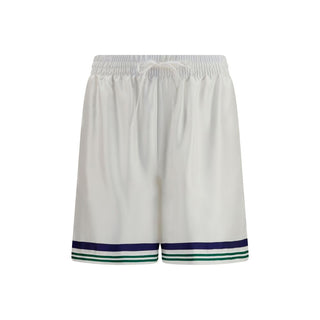 Bermudas de seda blanca  