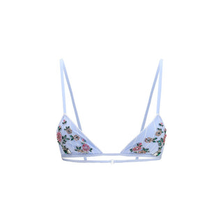 Blue Polyamide Bra