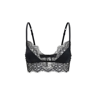Black Silk Bra