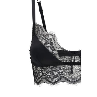 Black Silk Bra