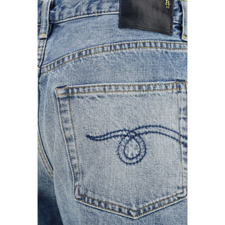 Blue Cotton Jeans Denim