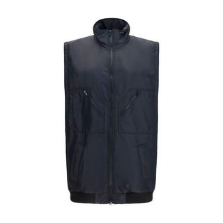 Black Polyamide Sleeveless Jacket