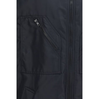Black Polyamide Sleeveless Jacket