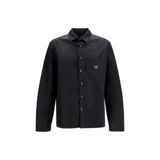 Black Recycled Polyamide Dress Shirt