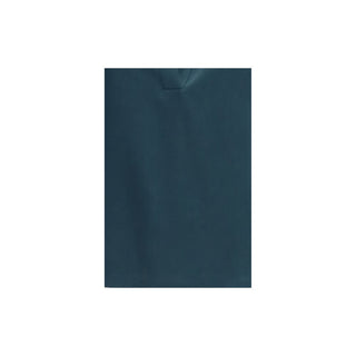 Camisa de vestir azul de seda