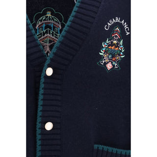 Blue Wool Oves Aries Cardigan