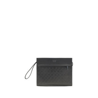Bolso de mano de cuero de becerro negro Bos Taurus