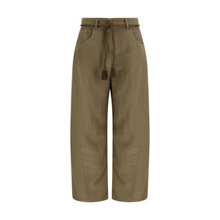 Pantalones casuales bicolor de cobre