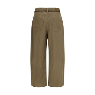 Pantalones casuales bicolor de cobre