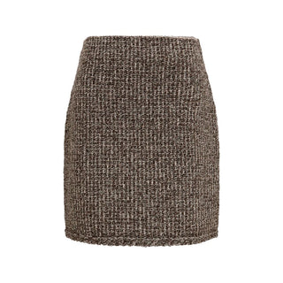 Brown Polyamide Mini Skirt