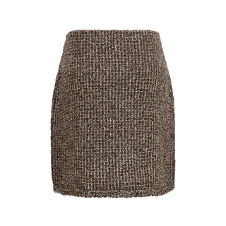 Brown Polyamide Mini Skirt