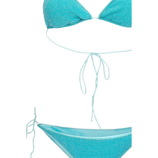 Blue Elastane Bikini