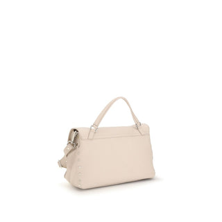 Beige Calf Leather Bos Taurus Handbag