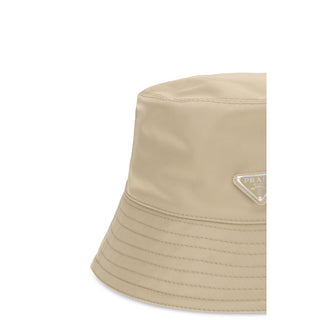 Beige Polyamide Bucket Hat