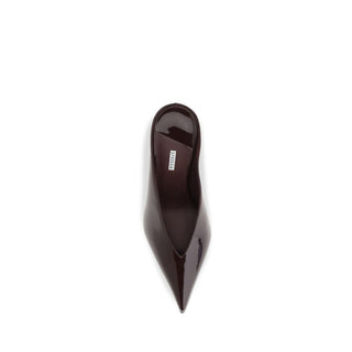 Bordeaux Calf Leather Bos Taurus Mules