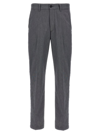Pantalones casuales de algodón azul