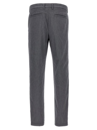 Pantalones casuales de algodón azul
