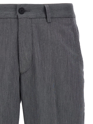 Pantalones casuales de algodón azul