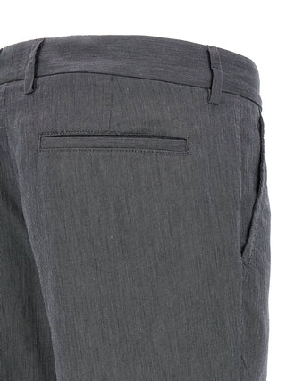 Pantalones casuales de algodón azul