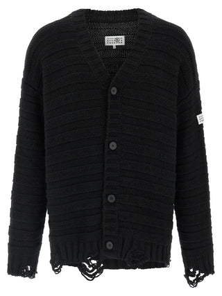 Black Virgin Wool Cardigan