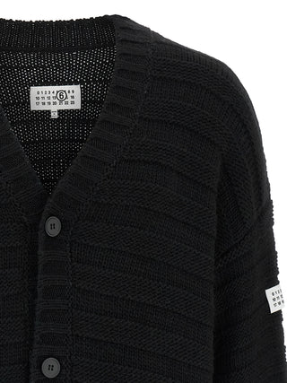 Black Virgin Wool Cardigan