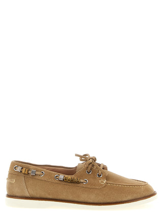 Beige Calfskin Moccassin