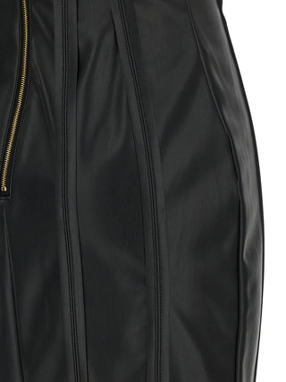 Black Viscose Midi Dress