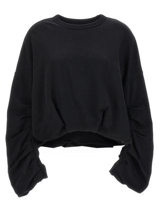 Black Cotton Sweatshirt