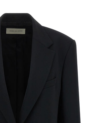 Black Polyester Blazer