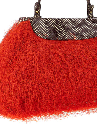 Bolso de mano multicolor de poliéster