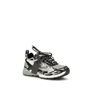 Gray Polyester Athletic Sneakers