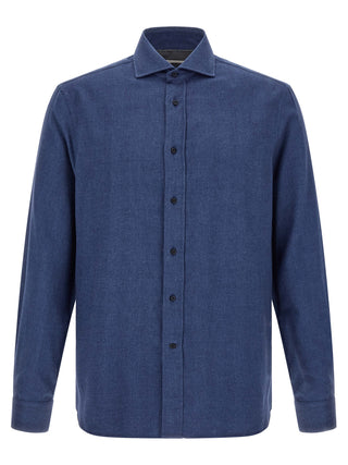 Blue Cotton Blouse