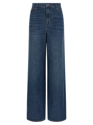 Blue Cotton Jeans Denim