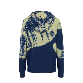 Sudadera para mujer de algodón azul
