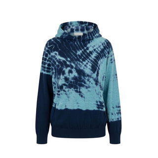 Blue Cotton Women Sweatshirt