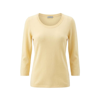 Yellow Silk Women Sweater