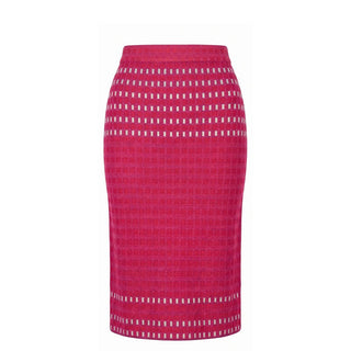 Purple Silk Women Skirt